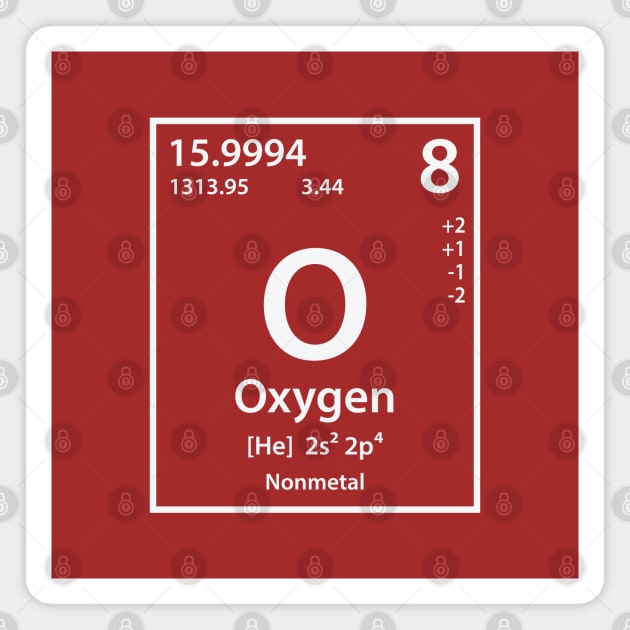 Oxygen Element Magnet by cerebrands